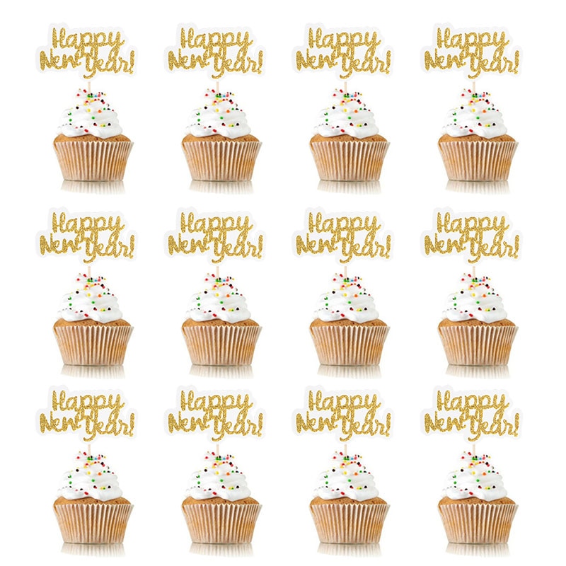 Happy New Year Cupcake Toppers (12pcs)