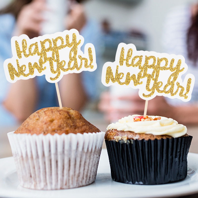 Happy New Year Cupcake Toppers (12pcs) Happy New Year Cupcake Toppers (12pcs)