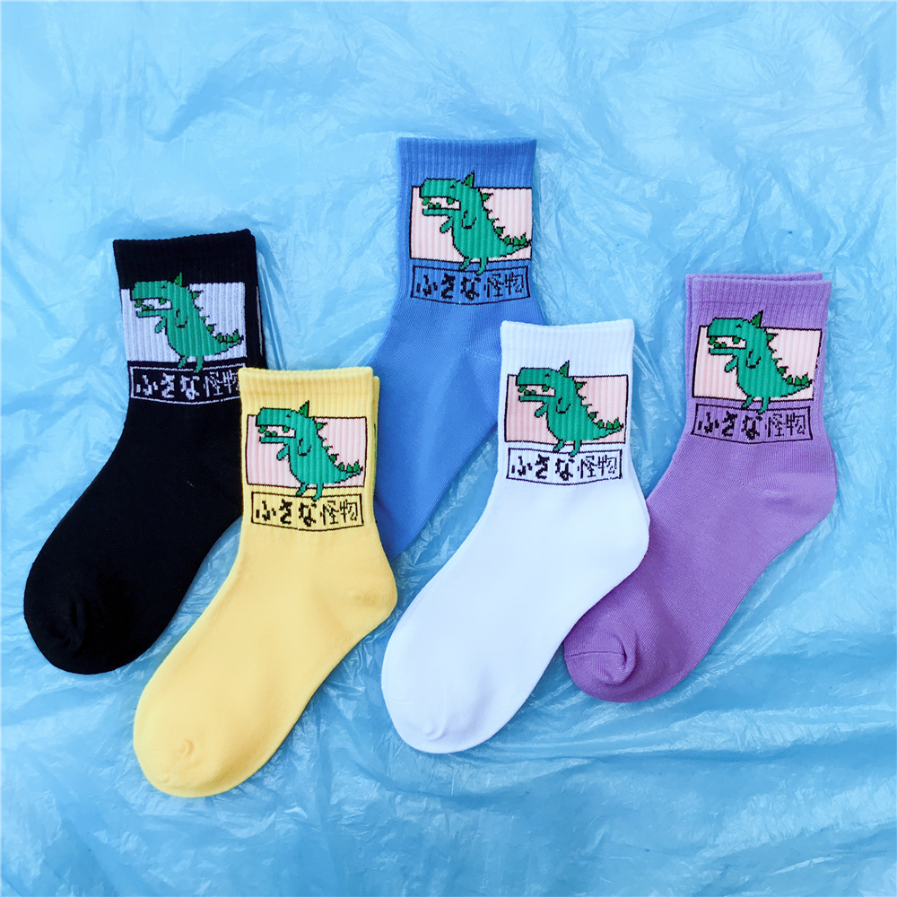 Harajuku Style Adult Dinosaur Socks