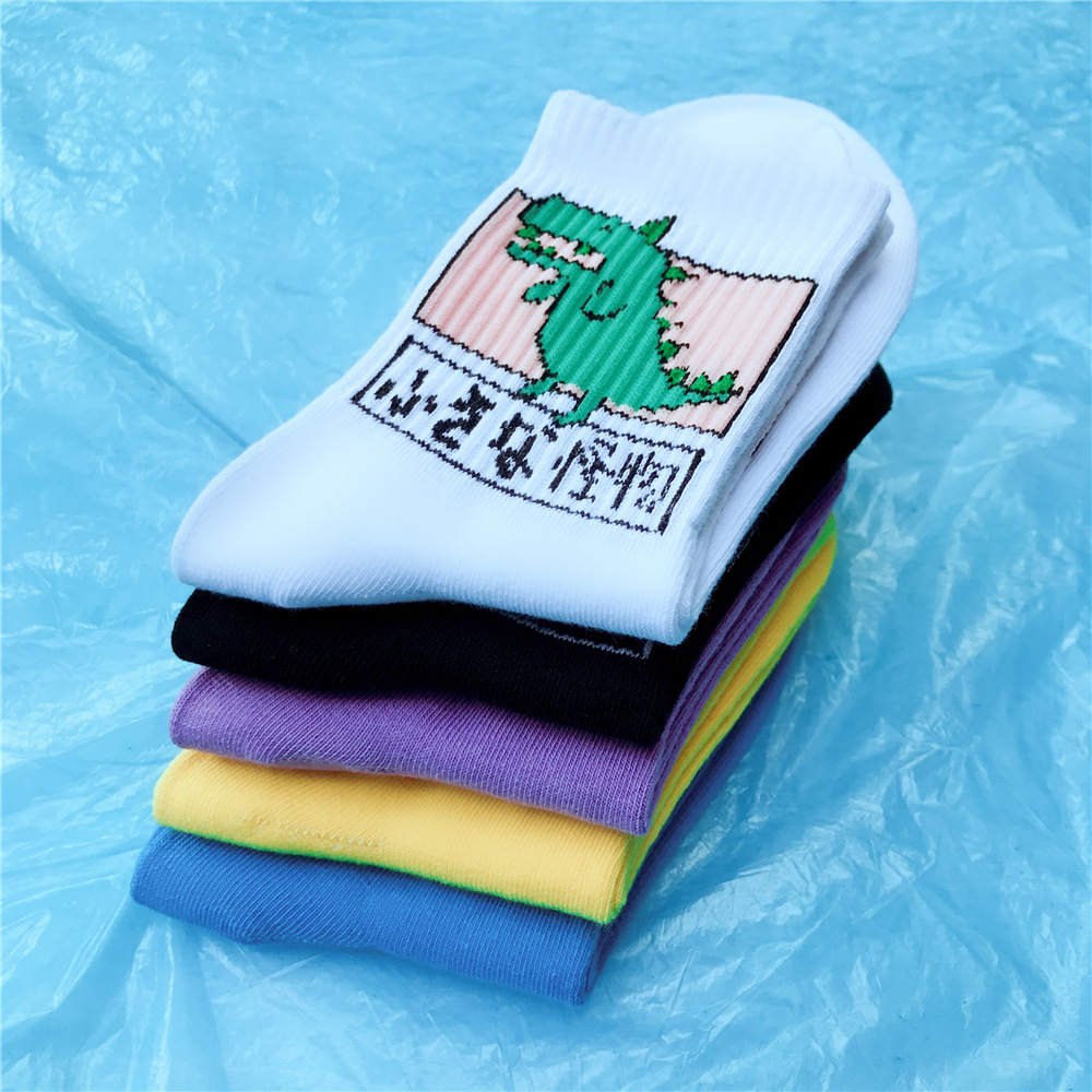 Harajuku Style Adult Dinosaur Socks