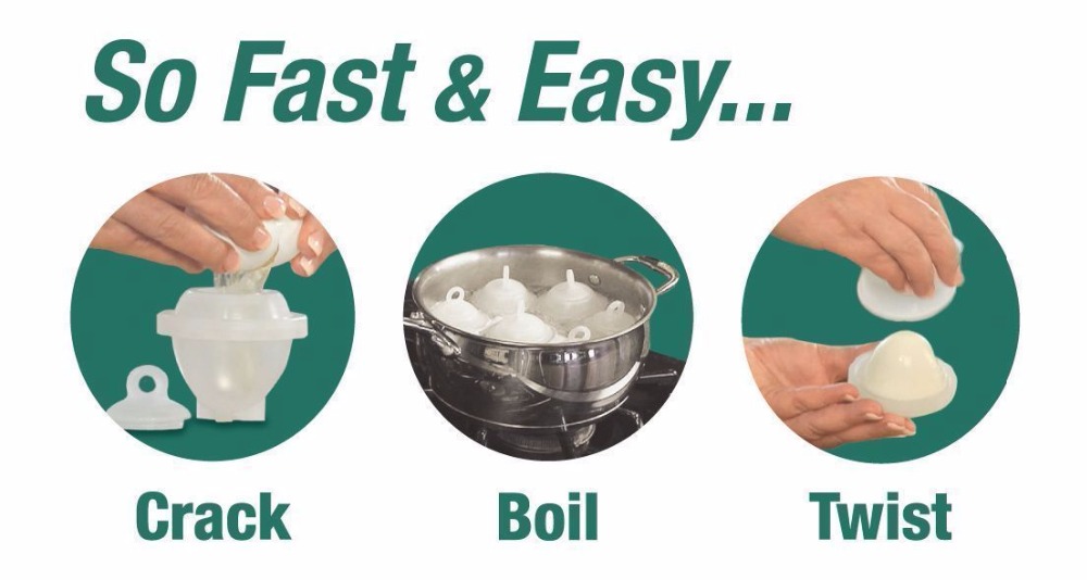 Hard-Boiled Steamed Poached Egg Maker (Set of 7)