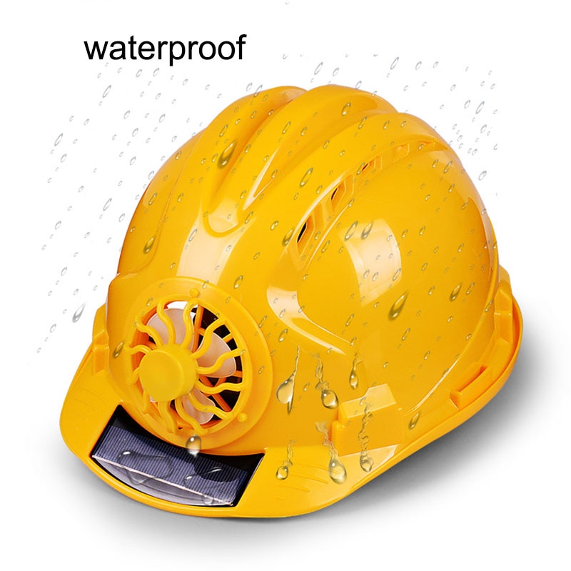 Hard Hat with Fan Solar-Powered Hard Hat with Fan Solar-Powered