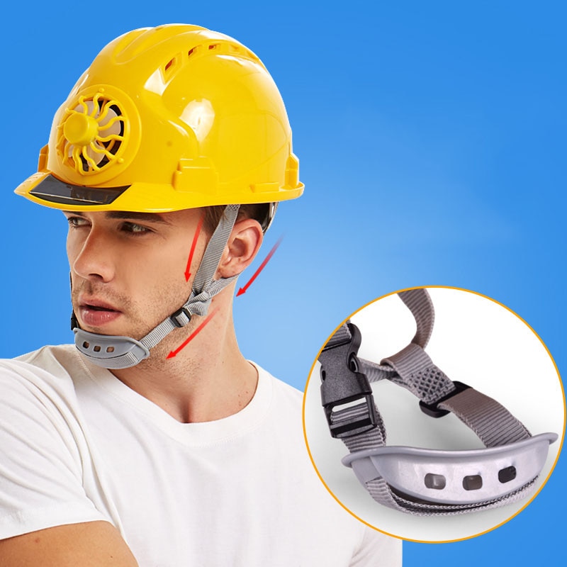 Hard Hat with Fan Solar-Powered Hard Hat with Fan Solar-Powered