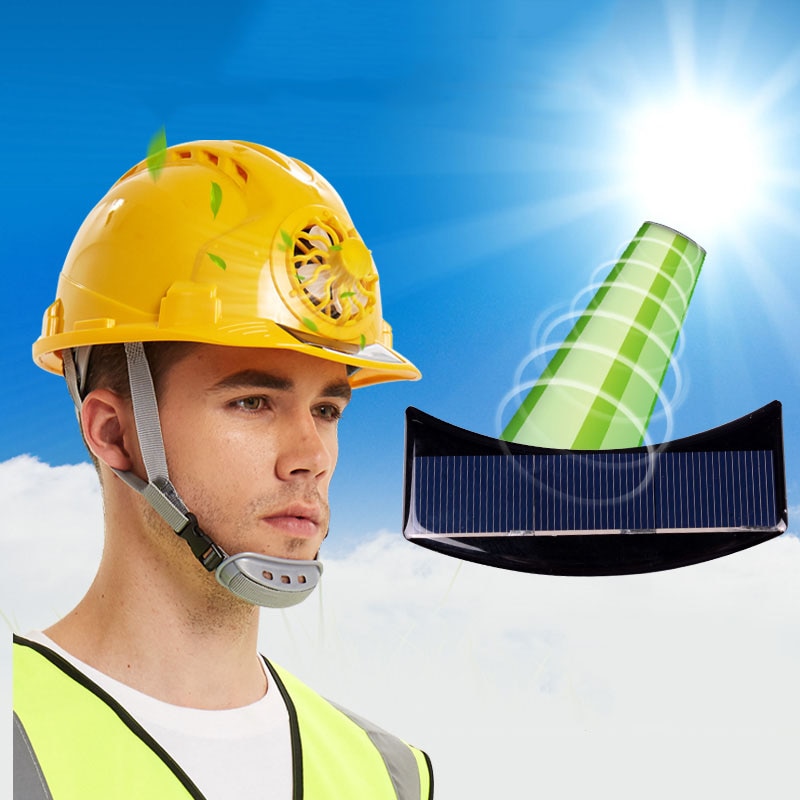 Hard Hat with Fan Solar-Powered Hard Hat with Fan Solar-Powered