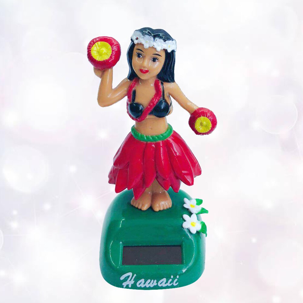 Hawaiian Girl Solar Powered Dashboard Toy