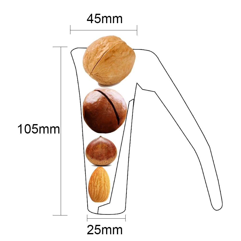 Hazelnut Walnut Pliers Zinc Alloy Kitchen Tools Funnel Shape Sheller Opener Cutter Clamp Plier Quick Chestnut Gadgets