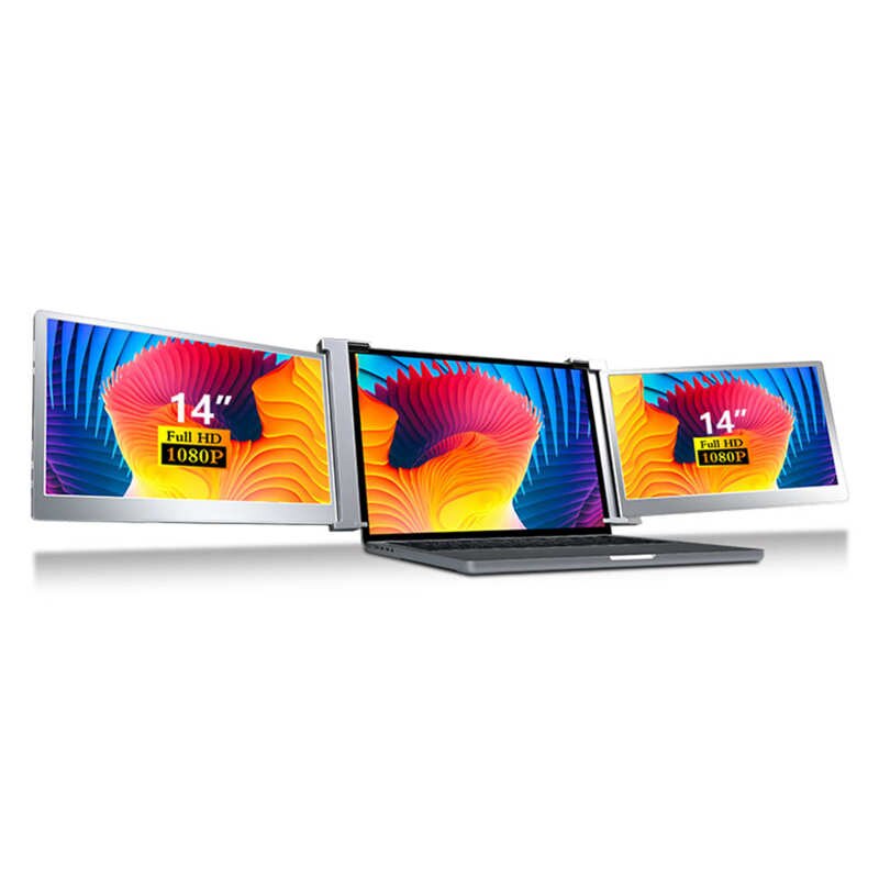 HD Resolution Portable Triple Monitor for Laptop HD Resolution Portable Triple Monitor for Laptop