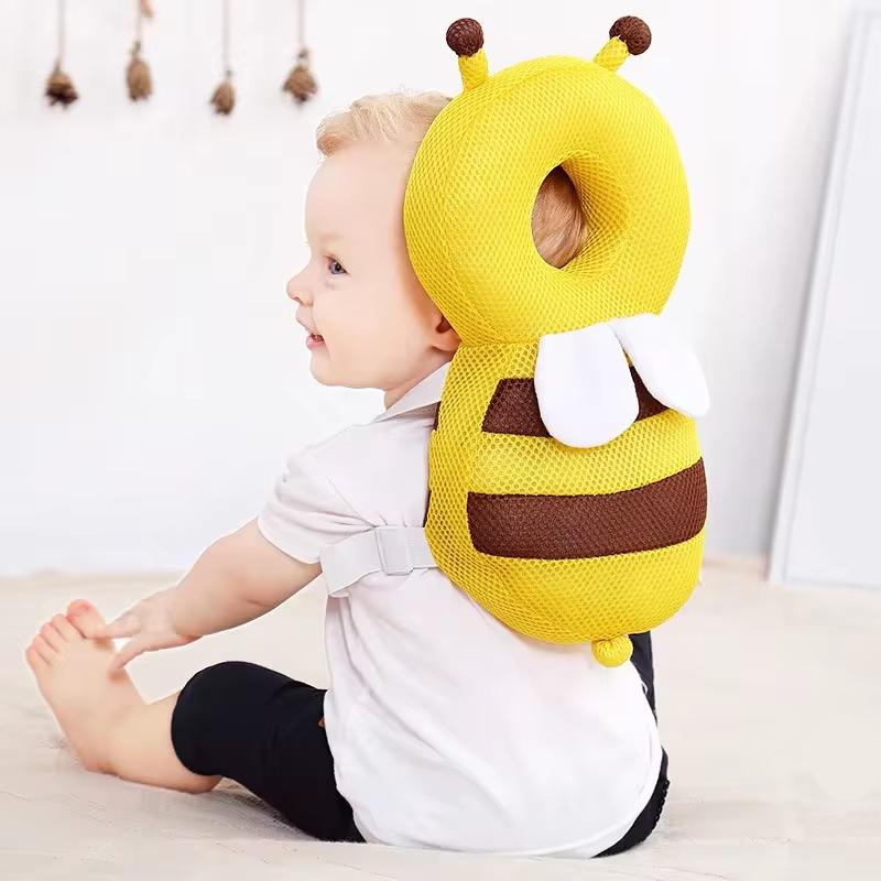 Head Back Protector Baby Protect Pillow Learn Walk Headgear Prevent Injured Safety Pad prevention Fall Cartoon Bee Kids