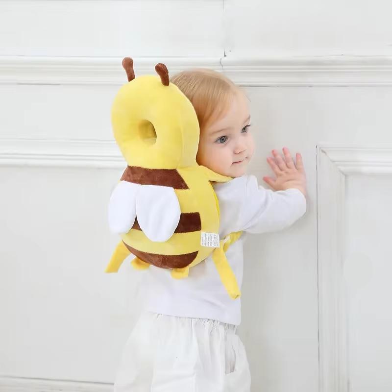 Head Back Protector Baby Protect Pillow Learn Walk Headgear Prevent Injured Safety Pad prevention Fall Cartoon Bee Kids