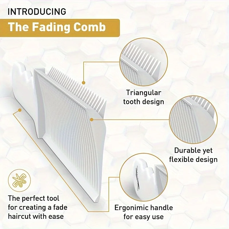 Head Comb Flat Push Cutting Hairdressing Assistant Tool Limit Trimming Shape Gradual Spade Head Comb Flat Push Cutting Hairdressing Assistant Tool Limit Trimming Shape Gradual Spade