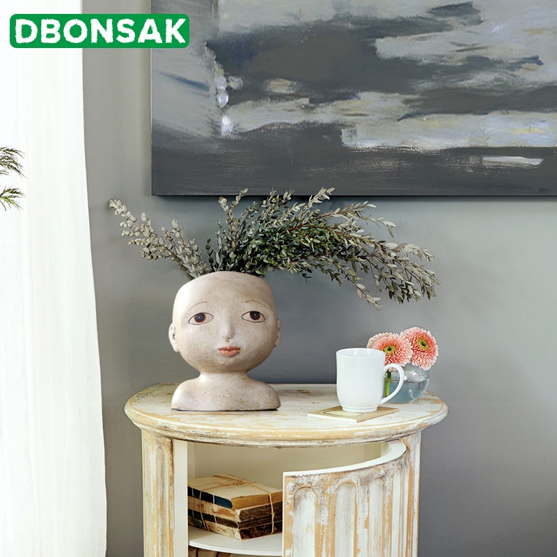 Head Flower Pot Home Decoration Head Flower Pot Home Decoration