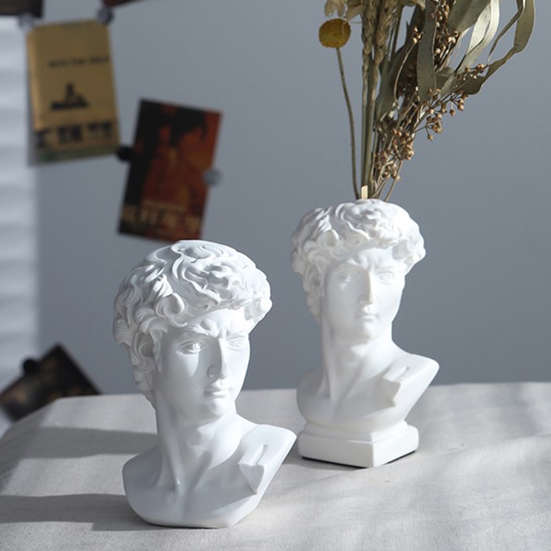 Head Shaped Vase Decorative Ornament