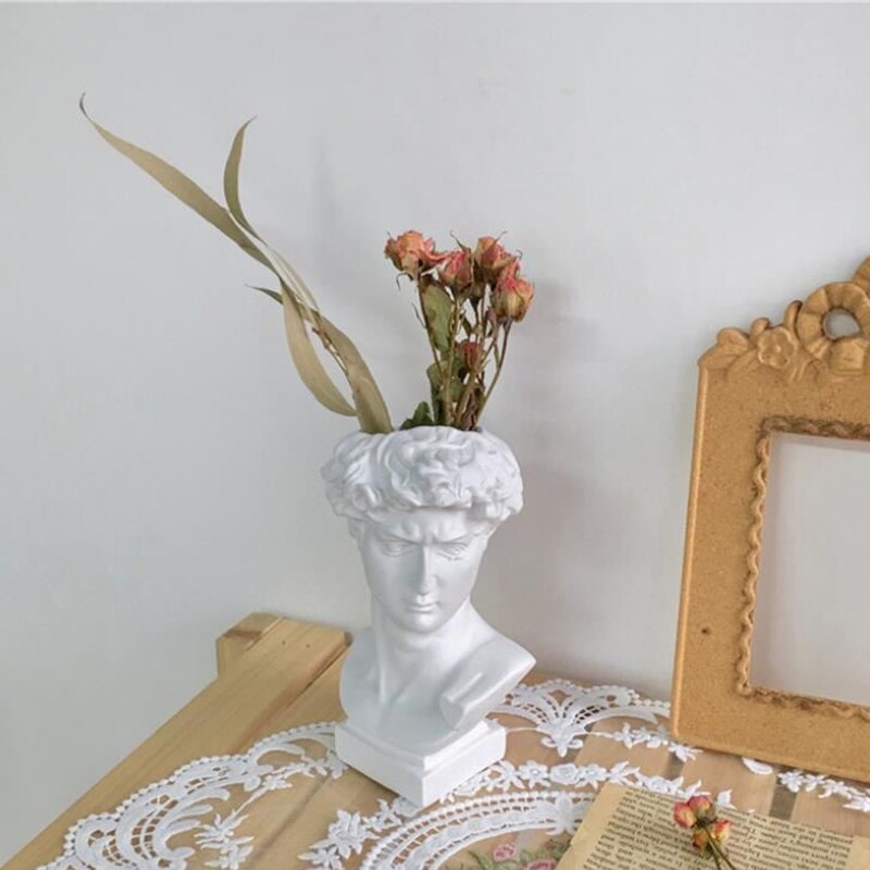 Head Shaped Vase Decorative Ornament