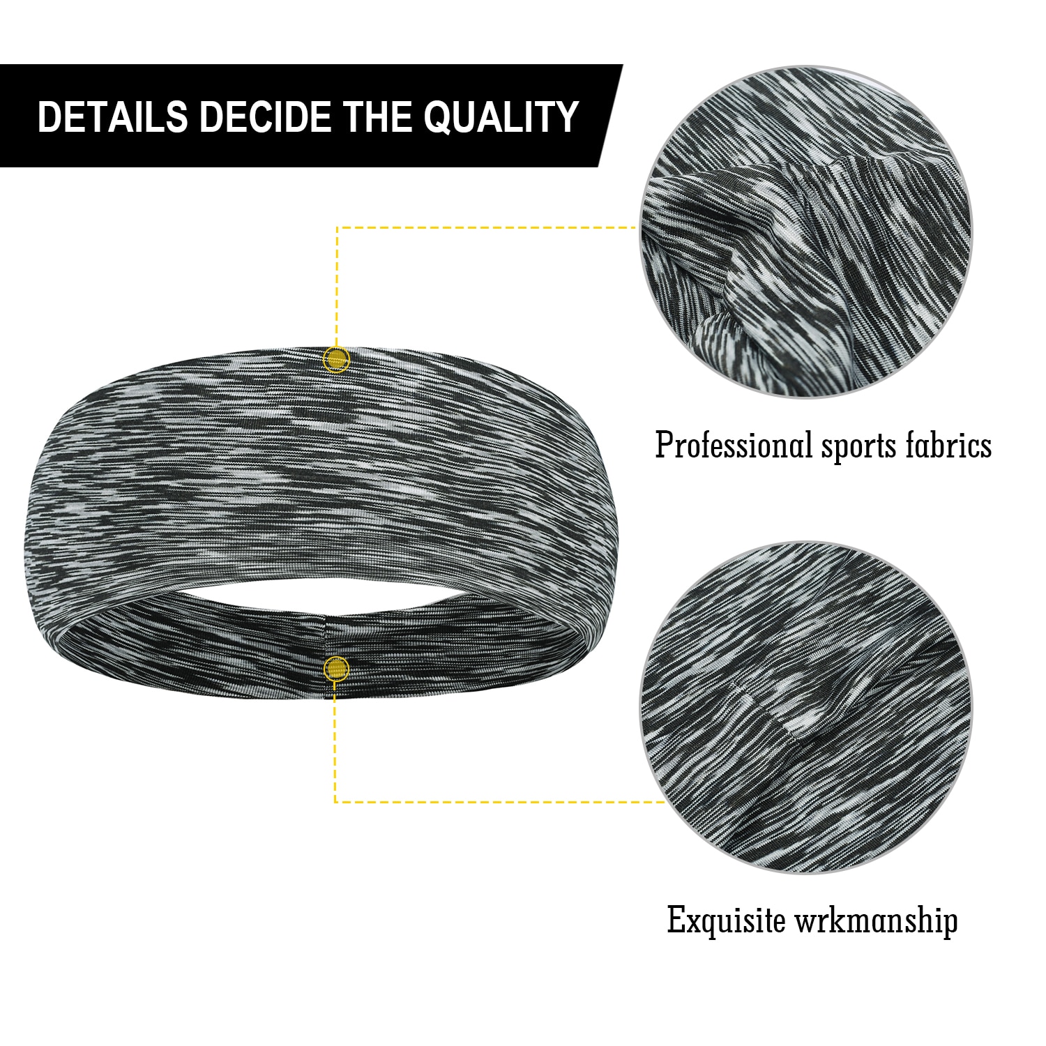 Headband For Sports Elastic Sweatband