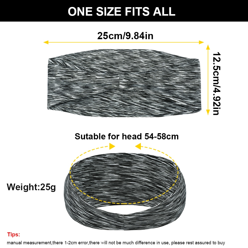 Headband For Sports Elastic Sweatband