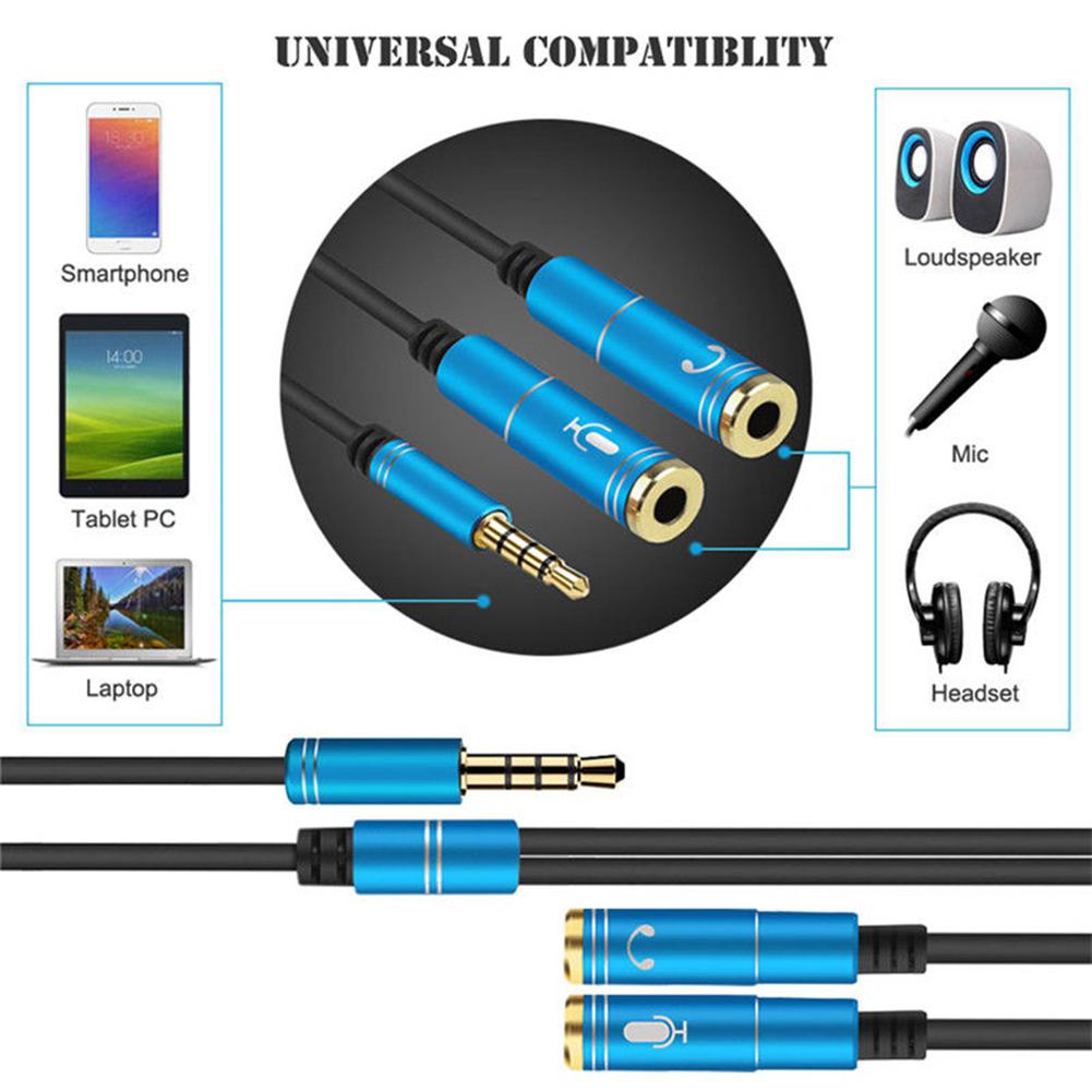 Headphone Jack Splitter Phone Adapter