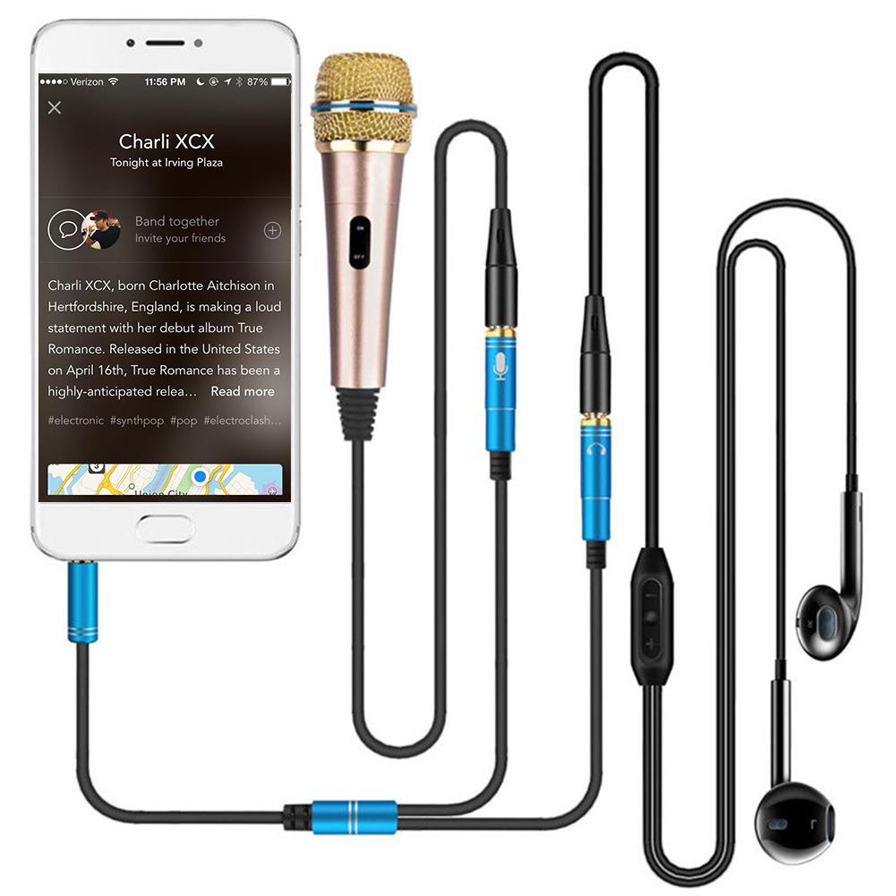 Headphone Jack Splitter Phone Adapter