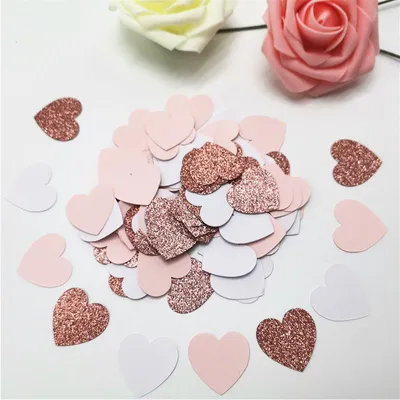 Heart Confetti Party Celebration Decor (100Pcs)