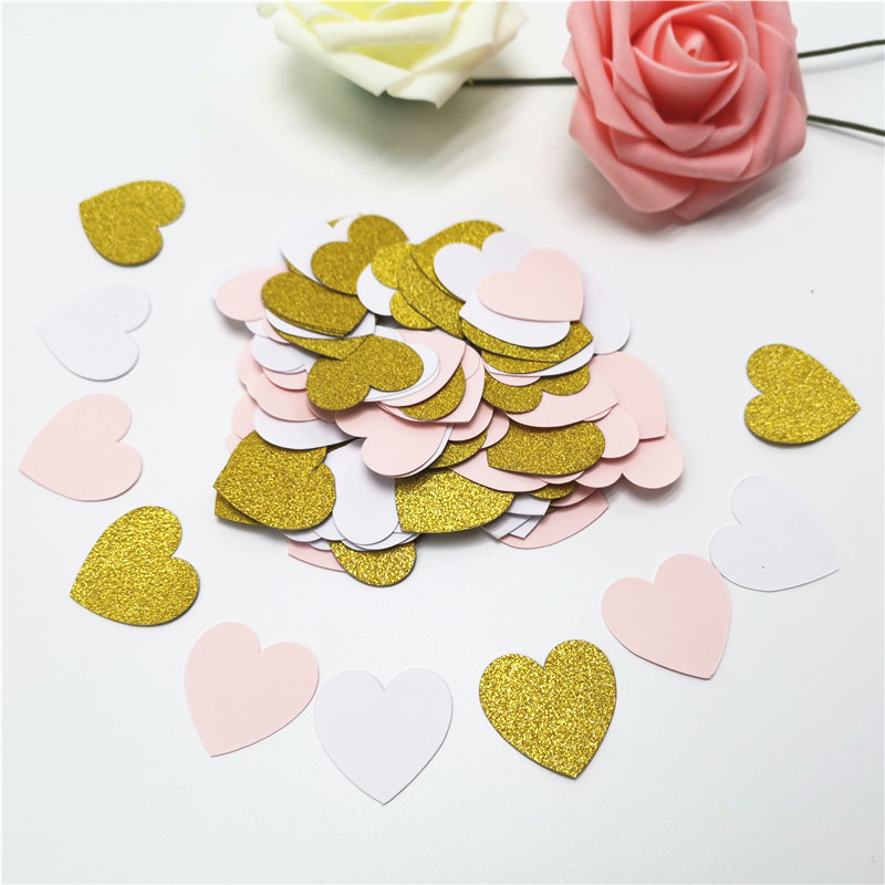 Heart Confetti Party Celebration Decor (100Pcs)