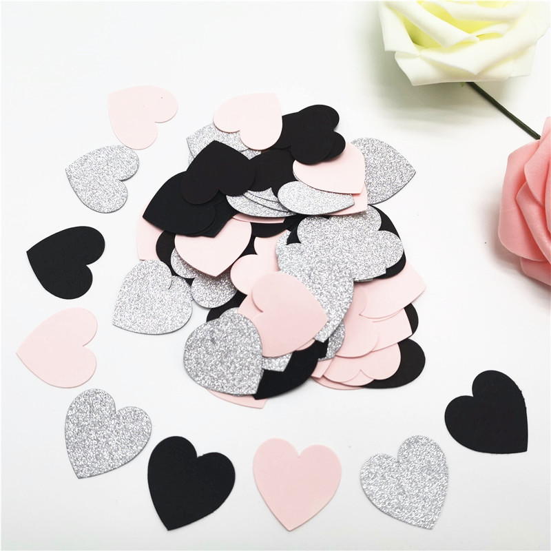Heart Confetti Party Celebration Decor (100Pcs)