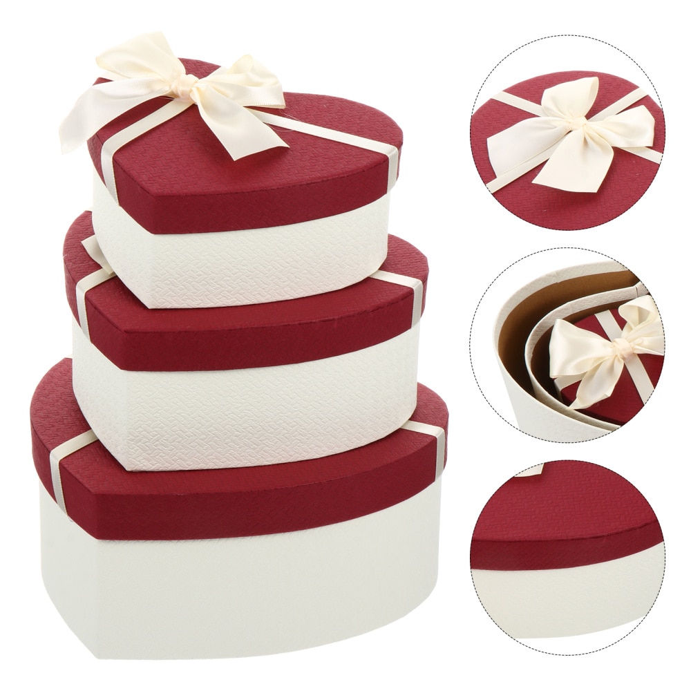 Heart Gift Boxes Set (3 Pcs)