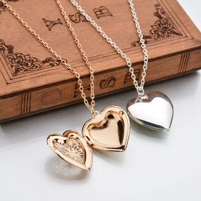 Heart Locket Chain Necklace Heart Locket Chain Necklace