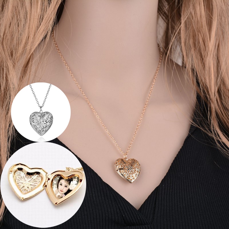 Heart Locket Chain Necklace Heart Locket Chain Necklace