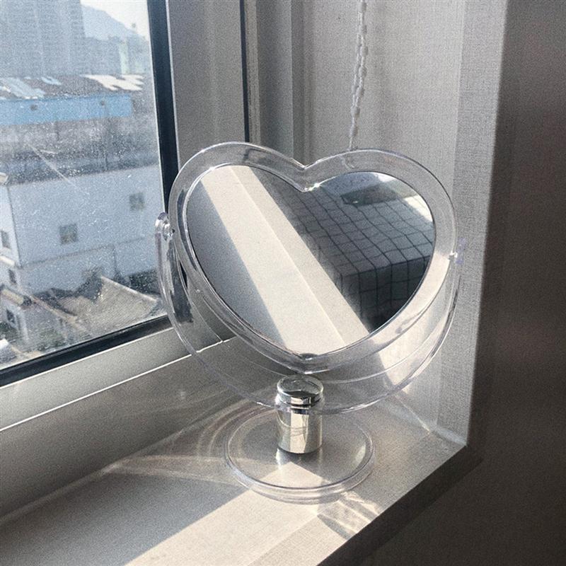 Heart Mirror Double-Sided Vanity Acrylic