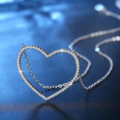 Heart Necklace Long Jewelry Accessories Heart Necklace Long Jewelry Accessories