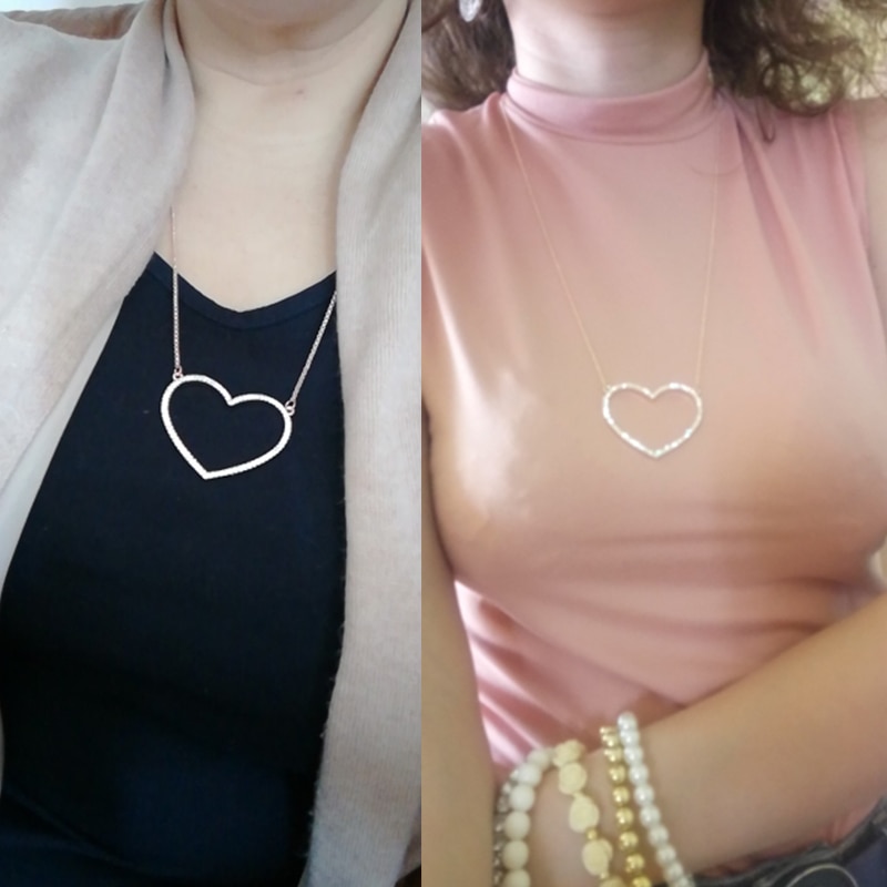 Heart Necklace Long Jewelry Accessories Heart Necklace Long Jewelry Accessories