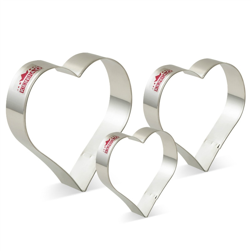 Heart Shaped Cookie Cutters Set (3 pcs) Heart Shaped Cookie Cutters Set (3 pcs)