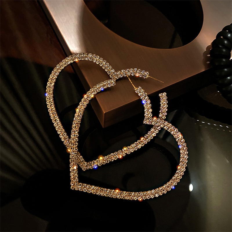 Heart Shaped Hoop Earrings For Women Heart Shaped Hoop Earrings For Women