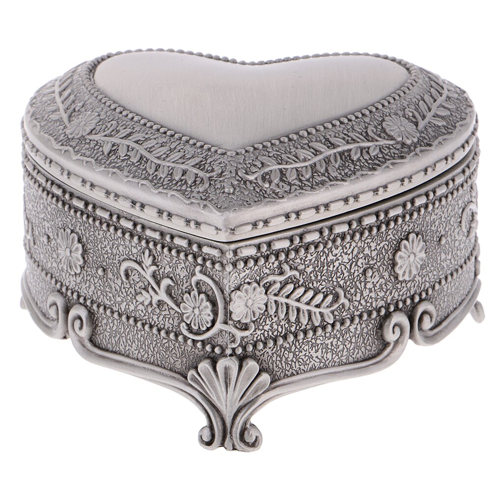 Heart Shaped Jewelry Box Vintage Design
