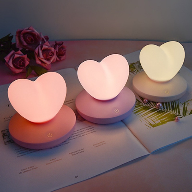 Heart Shaped LED Light Rechargeable Lamp