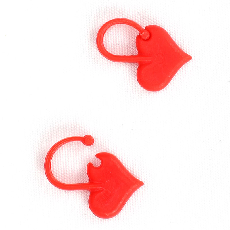 Heart-Shaped Locking Stitch Markers (50 pcs)
