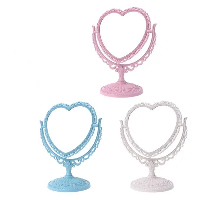 Heart Shaped Mirror Rotatable Compact Mirror