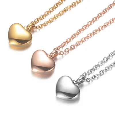 Heart Shaped Necklace Memorial Cremation Urn