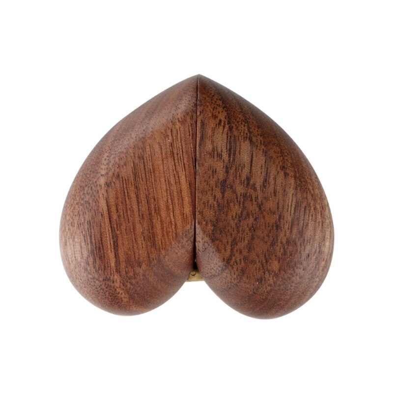 Heart Shaped Wooden Engagement Ring Box Heart Shaped Wooden Engagement Ring Box