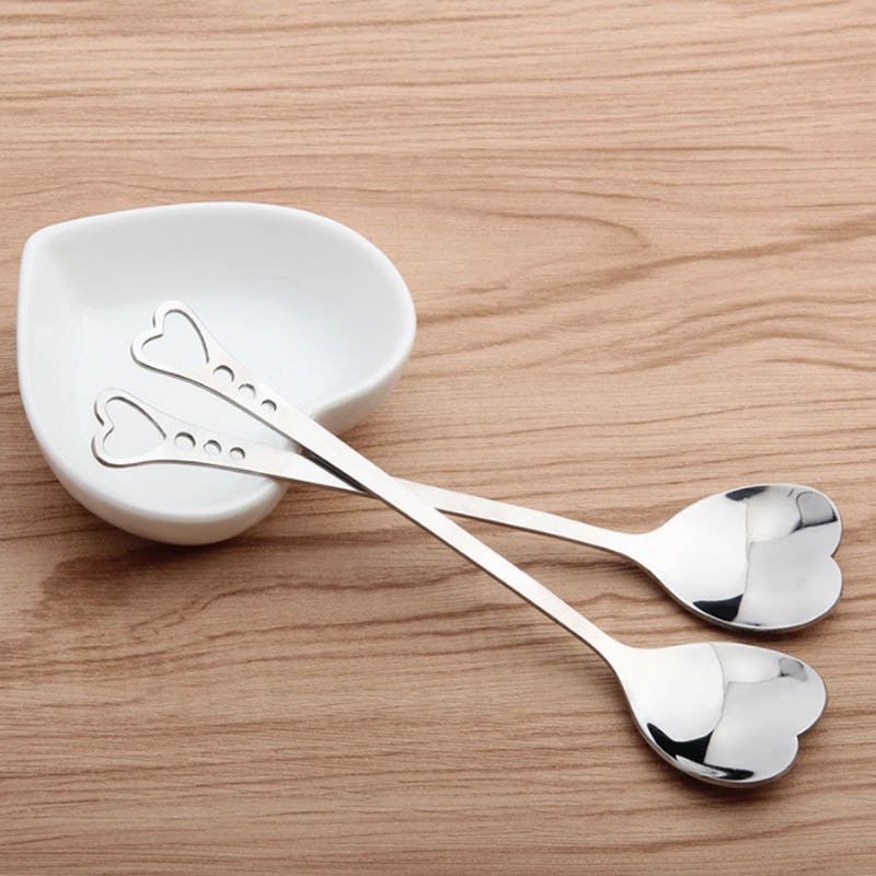 Heart Spoons Creative Dessert Spoons (10Pcs) Heart Spoons Creative Dessert Spoons (10Pcs)