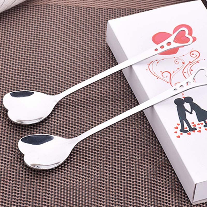 Heart Spoons Creative Dessert Spoons (10Pcs) Heart Spoons Creative Dessert Spoons (10Pcs)