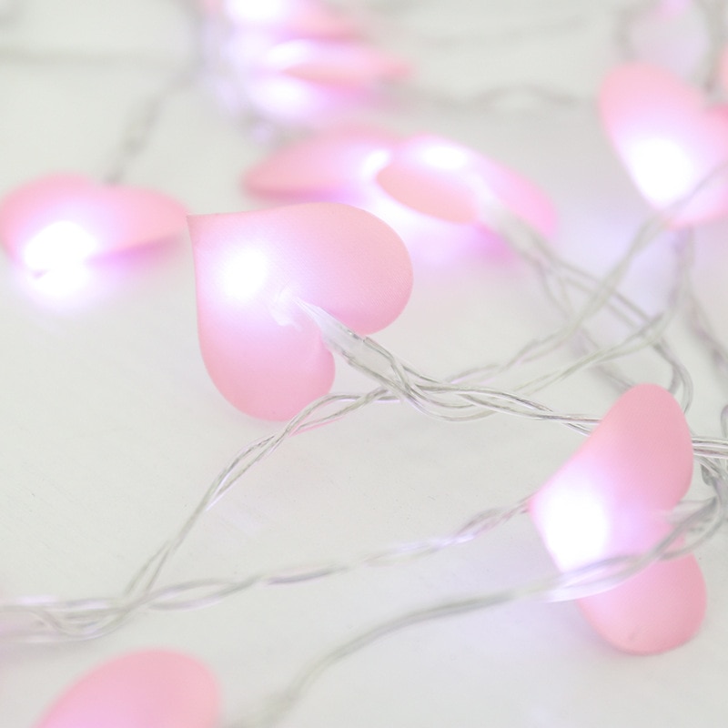 Heart String Lights Battery Operated