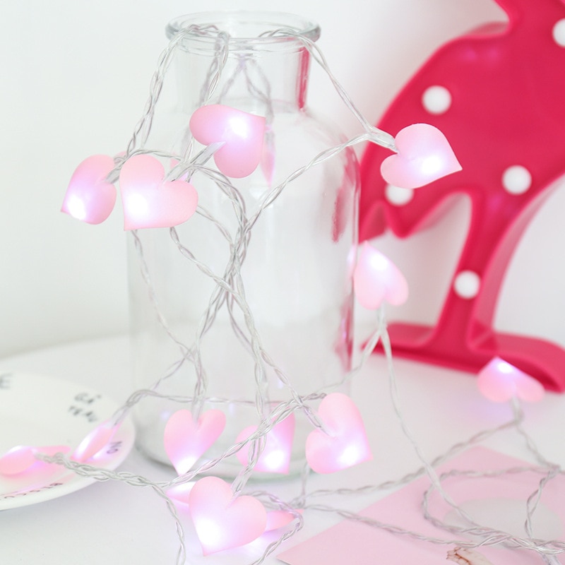 Heart String Lights Battery Operated