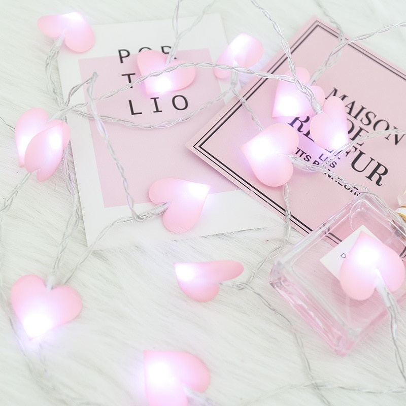 Heart String Lights Battery Operated
