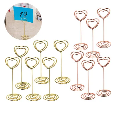 Heart Table Number Holders (12 pcs) Heart Table Number Holders (12 pcs)