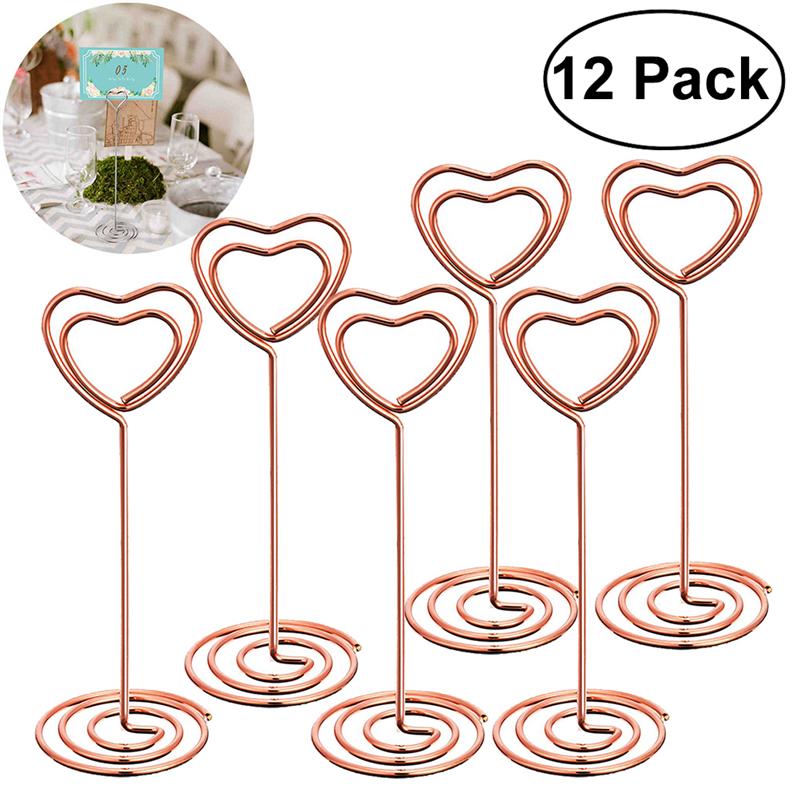 Heart Table Number Holders (12 pcs) Heart Table Number Holders (12 pcs)