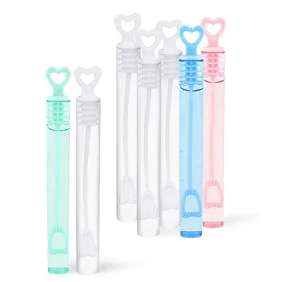 Heart Wand Empty Bubble Bottles (50pcs)