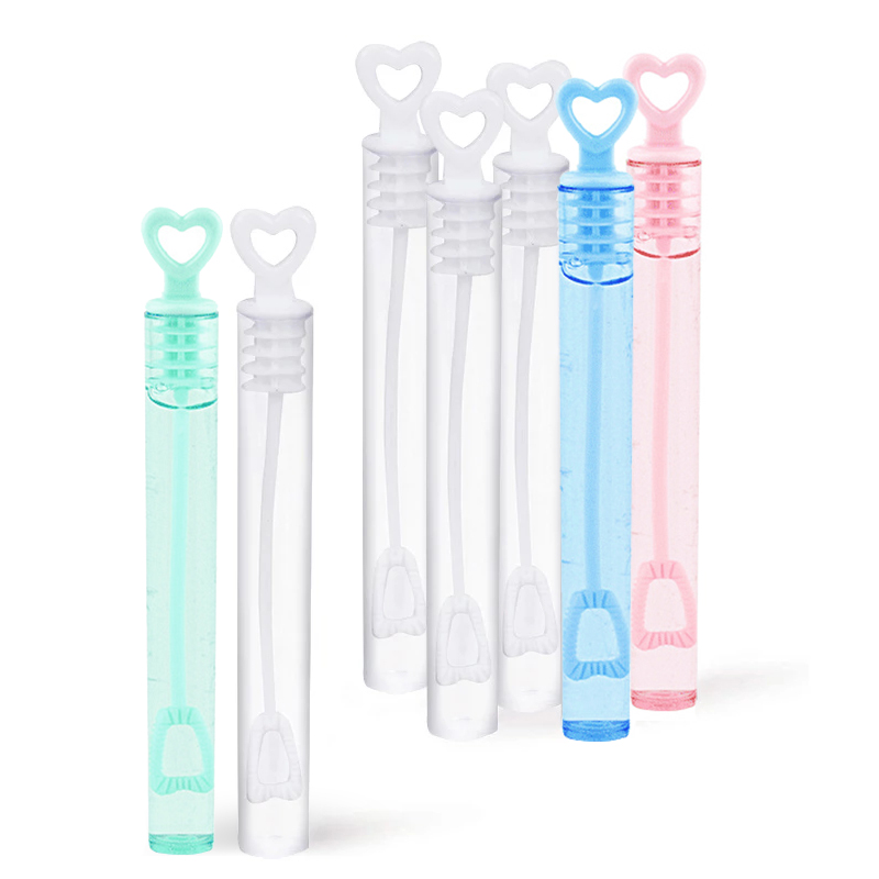 Heart Wand Empty Bubble Bottles (50pcs)