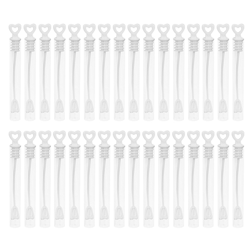 Heart Wand Empty Bubble Bottles (50pcs)