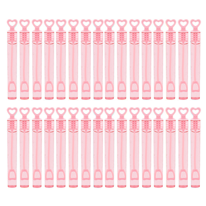 Heart Wand Empty Bubble Bottles (50pcs)