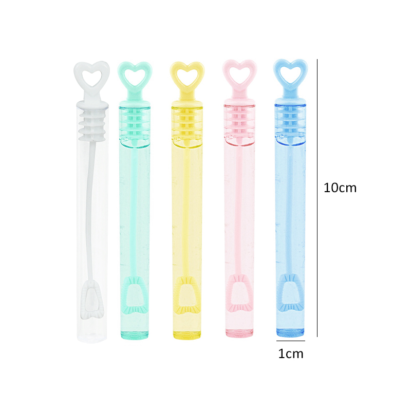 Heart Wand Empty Bubble Bottles (50pcs)